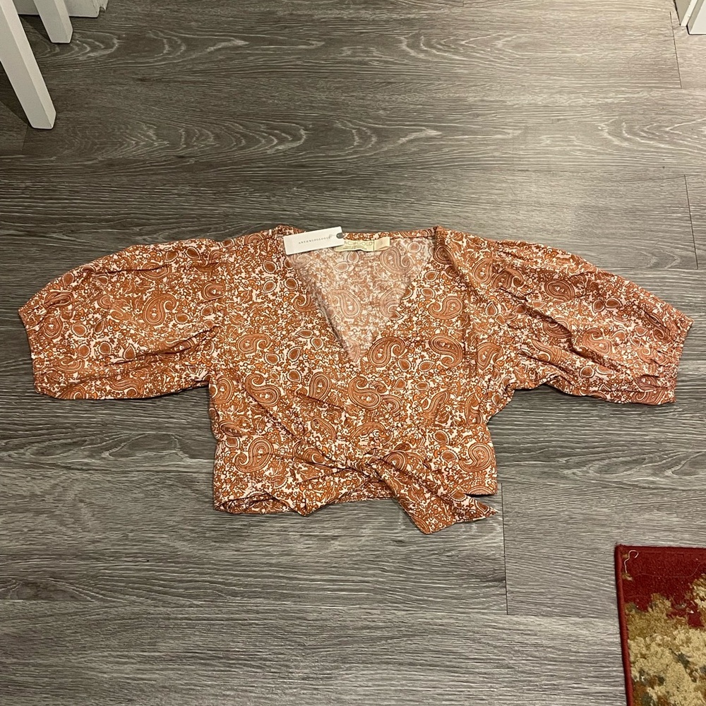 NWT Anthropologie wrap blouse